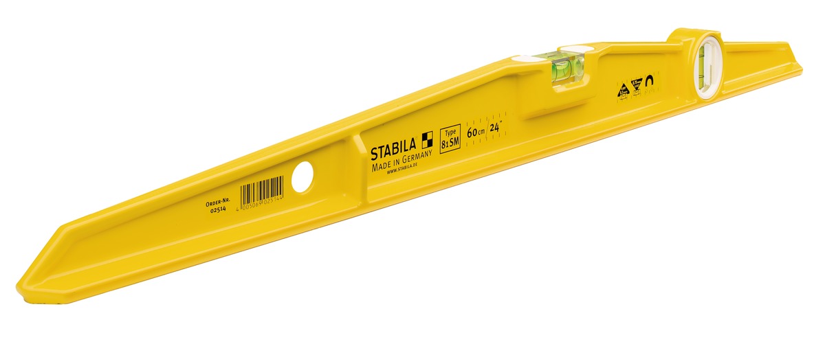 STABILA Magnet-Wasserwaage Type 81 SM , 40 cm, robustes Alu-Gussprofil, Ferrit-Magnetsystem, 1 Horizontal-Libelle, 1 Vertikal-Libelle, Made in Germany STABILA Magnet-Wasserwaage Type 81 SM , 40 cm, robustes Alu-Gussprofil, Ferrit-Magnetsystem, 1 Horizontal-Libelle, 1 Vertikal-Libelle, Made in Germany