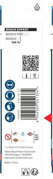 BOSCH EXPERT HEX-9 Hard Ceramic Bohrer, 3 x 90 mm BOSCH EXPERT HEX-9 Hard Ceramic Bohrer, 3 x 90 mm