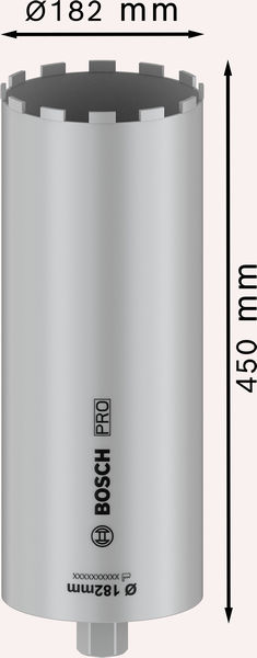 BOSCH PRO Nassbohrkrone, 182 x 450 mm, 1 1/4" UNC