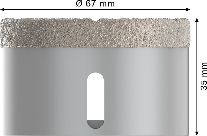 BOSCH PRO Ceramic dry Trockenbohrkrone, 67 x 35 mm, X-Lock BOSCH PRO Ceramic dry Trockenbohrkrone, 67 x 35 mm, X-Lock