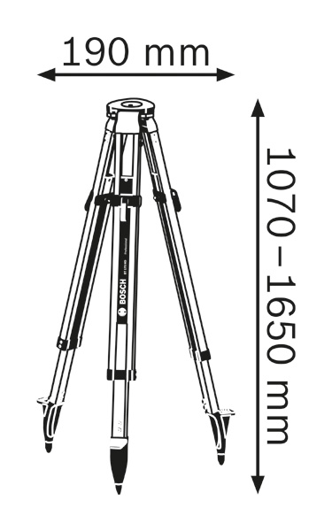 BOSCH Baustativ BT 170 HD