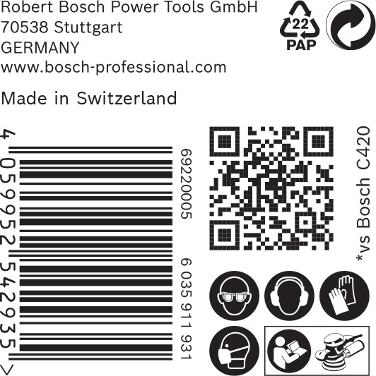 BOSCH EXPERT C470 Schleifblatt, 125mm, K180, keine Löcher, 50-tlg. BOSCH EXPERT C470 Schleifblatt, 125mm, K180, keine Löcher, 50-tlg.