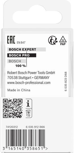 BOSCH PRO Nutfräser, L 6", Schaft 3 mm