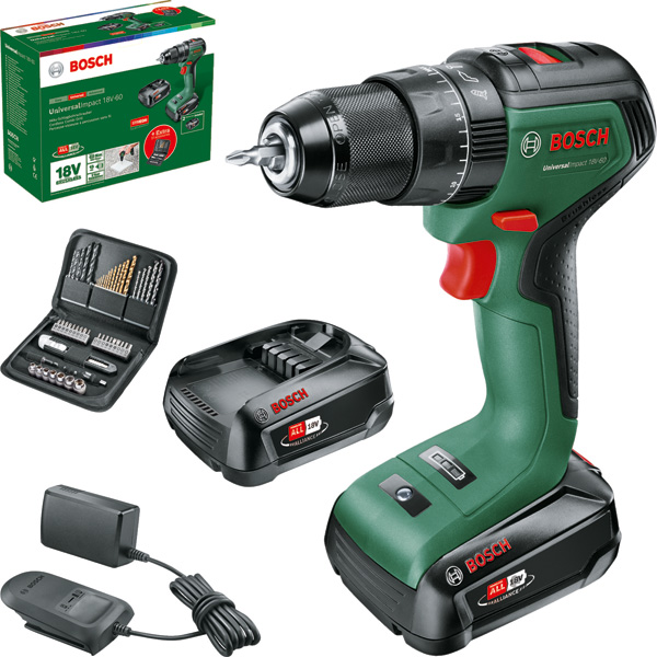 BOSCH Akku-Bohrschrauber UniversalImpact 18V-60 BOSCH Akku-Bohrschrauber UniversalImpact 18V-60