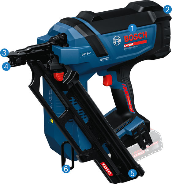 BOSCH Akku-Nagler EXNH18V-90MD in XL-BOXX BOSCH Akku-Nagler EXNH18V-90MD in XL-BOXX