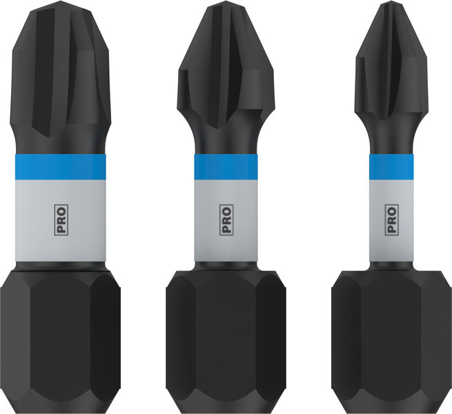 BOSCH PRO PH Impact Bit Set, 25 mm, 3-tlg