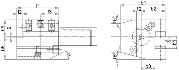 FORTIS Werkzeughalter VDI axial rechts C1 40x25mm FORTIS FORTIS Werkzeughalter VDI axial rechts C1 40x25mm FORTIS