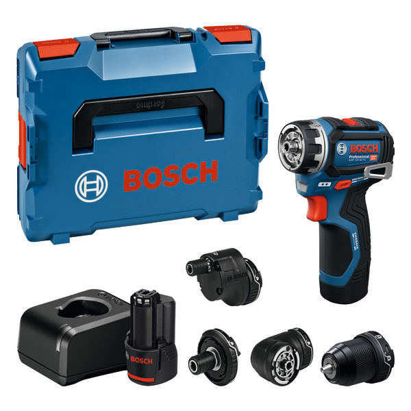 BOSCH Akku-Bohrschrauber GSR 12V-32 FC 2x GBA 12V 2.0Ah, diverse Aufsätze, L-BOXX BOSCH Akku-Bohrschrauber GSR 12V-32 FC 2x GBA 12V 2.0Ah, diverse Aufsätze, L-BOXX