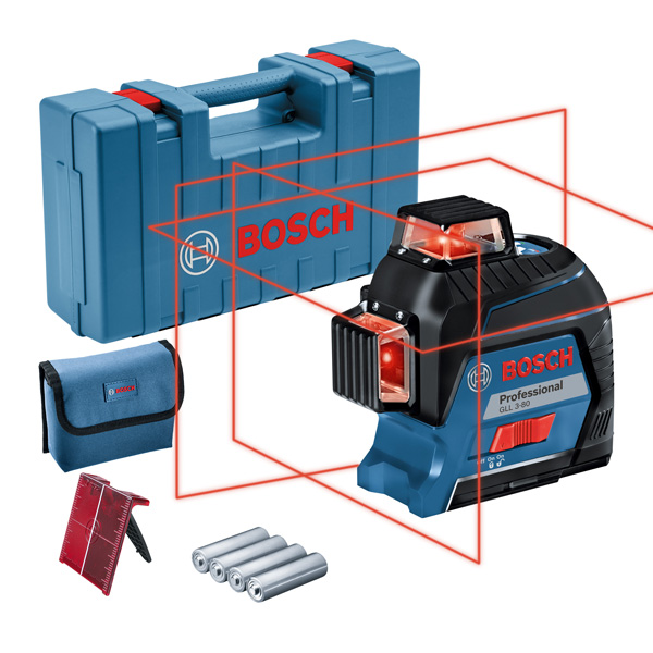 BOSCH Linienlaser GLL 3-80 im Handwerkerkoffer