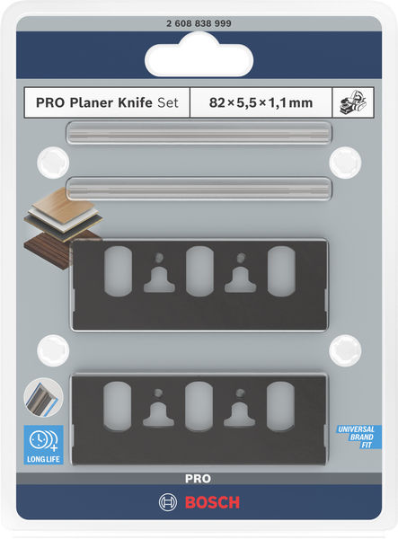BOSCH PRO Hobelmesser-Set, 4-tlg