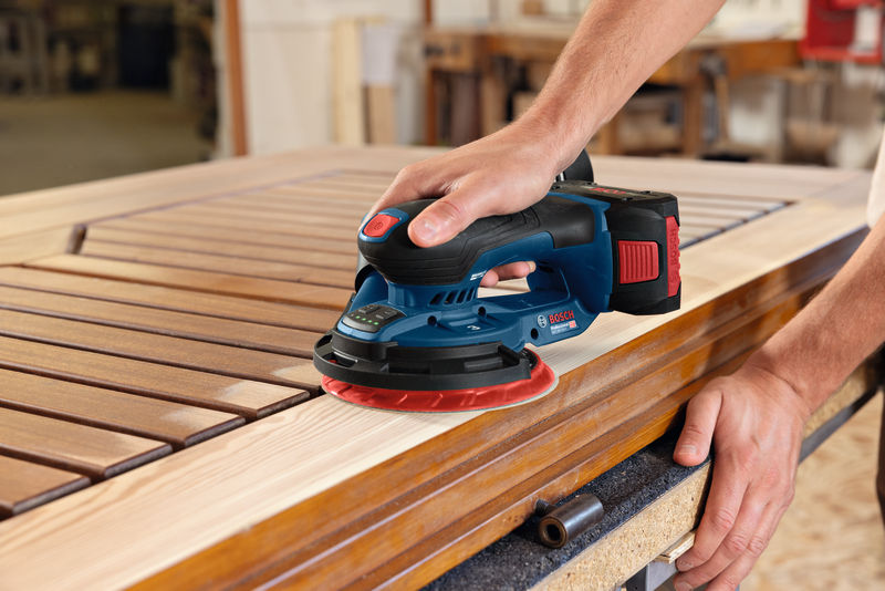 BOSCH Akku-Exzenterschleifer GEX 18V-150-3, L-BOXX 162