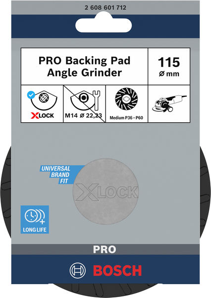 BOSCH PRO Stützteller Medium, 115 mm, X-Lock BOSCH PRO Stützteller Medium, 115 mm, X-Lock