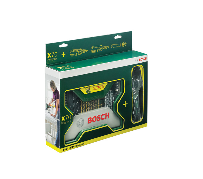 BOSCH 70-teiliges X-Line Zubehörkoffer Zangen-Set BOSCH 70-teiliges X-Line Zubehörkoffer Zangen-Set