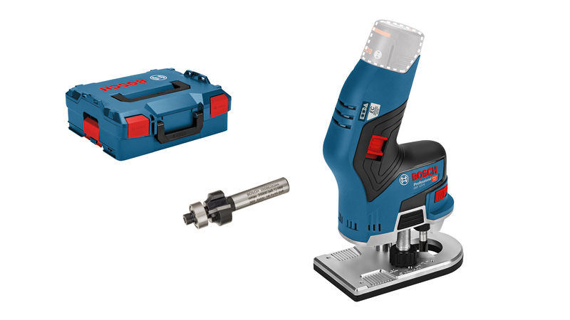 BOSCH Akku-Kantenfräse GKF 12V-8, Solo Version, L-BOXX