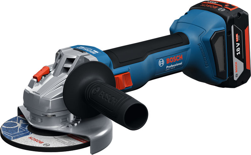 BOSCH Akku-Winkelschleifer GWS 18V-8, 2 x Akku GBA 18V 5.0Ah, L-BOXX 136 BOSCH Akku-Winkelschleifer GWS 18V-8, 2 x Akku GBA 18V 5.0Ah, L-BOXX 136