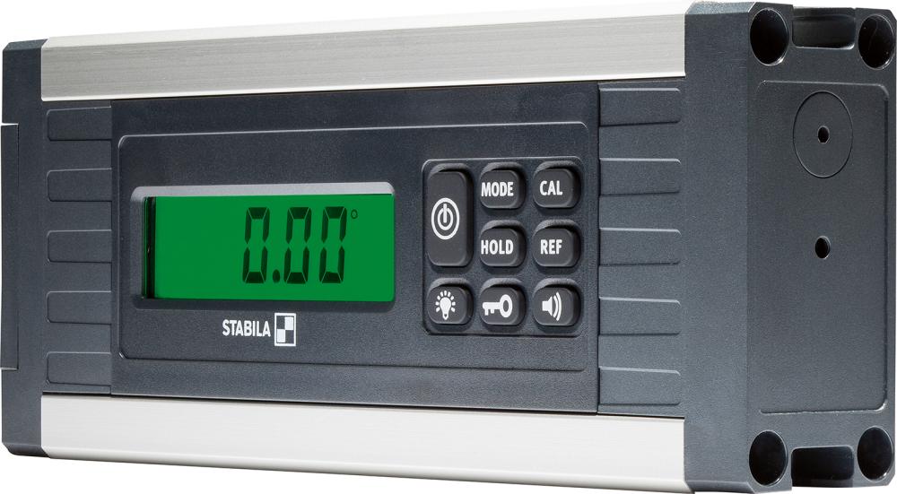 STABILA Elektronischer Neigungsmesser TECH 500 DP, 17,5 cm, 1 Digital-Display, Messbereich: 0° – 360° (4 x 90°), Anzeige-Modi: °, %, mm/m, in/ft, Schutzklasse IP 65, Tasche