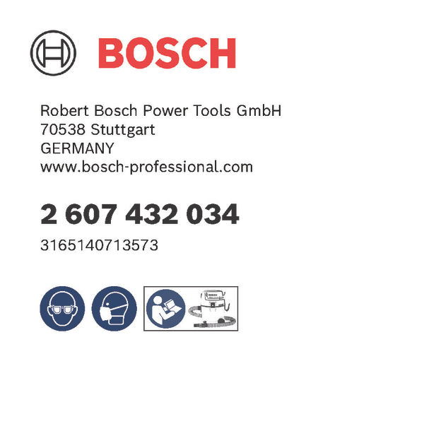 BOSCH Polyester-Flachfaltenfilter BOSCH Polyester-Flachfaltenfilter