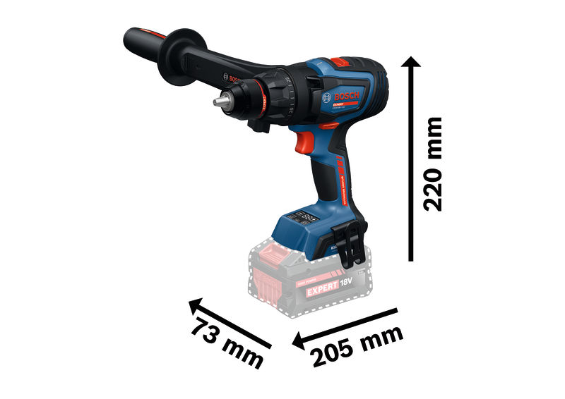 BOSCH EXPERT Akku-Bohrschrauber EXSR18V-150, 2 x EXBA18V-80, L-BOXX 136