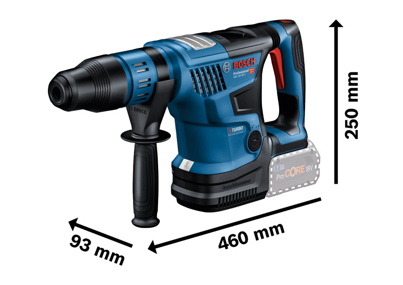 BOSCH Akku-Bohrhammer BITURBO GBH 18V-36 C mit Zubehör-Set BOSCH Akku-Bohrhammer BITURBO GBH 18V-36 C mit Zubehör-Set