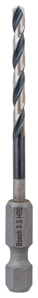 BOSCH HSS Spiralbohrer mit Sechskantschaft 3,3 mm