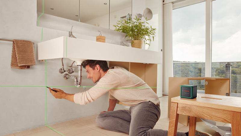 BOSCH Kreuzlinien-Laser Quigo Green Set BOSCH Kreuzlinien-Laser Quigo Green Set