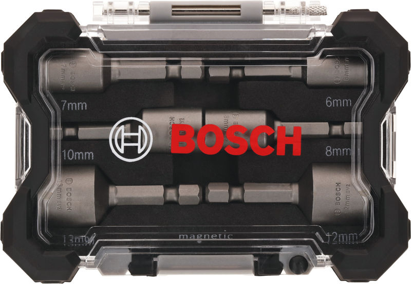 BOSCH 6-teiliges Steckschlüssel-Set, 6–13 mm