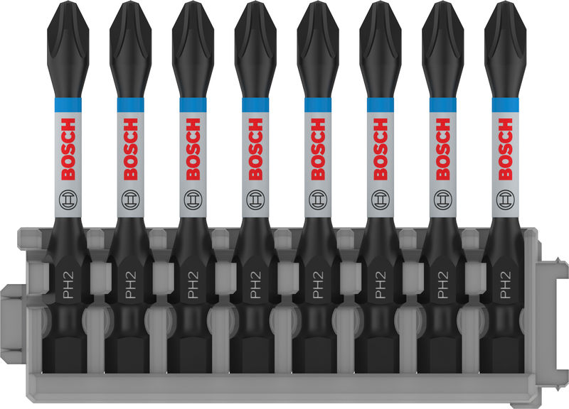 BOSCH PRO Phillips Impact Bit, PH2, 55 mm, 8-tlg.