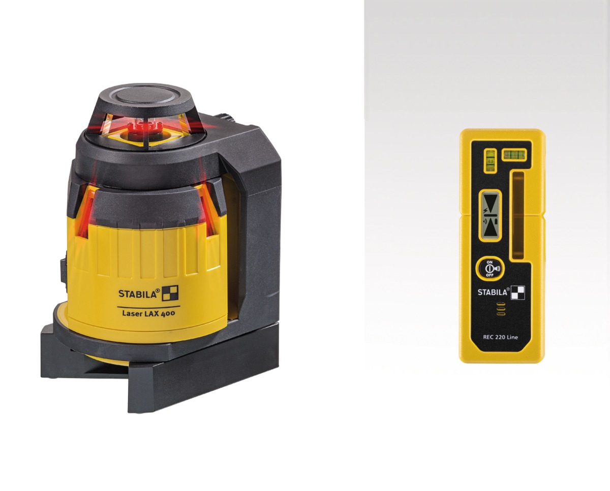 STABILA Multilinien-Laser LAX 400, 6-teiliges Set