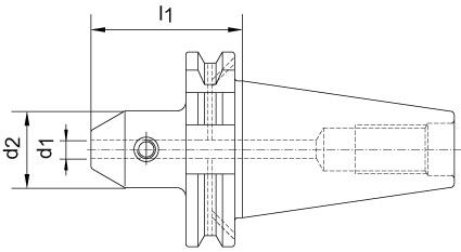 FORTIS Flächenspannfutter DIN69871ADB SK50 18mm A100 FORTIS