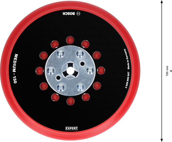 BOSCH EXPERT Mulitloch-Stützteller, 150mm, mittel, M8+5/16