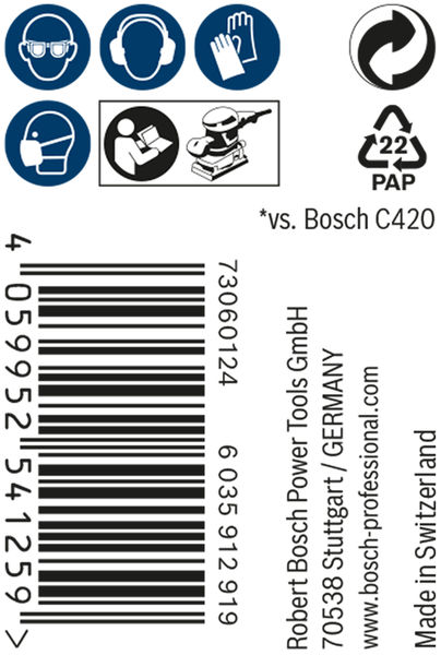 BOSCH EXPERT M480 Schleifnetzrolle, 115x5000mm, K120