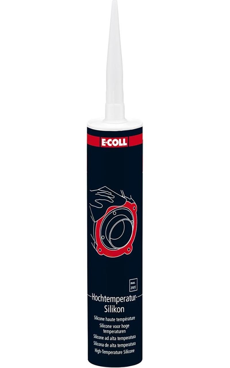 E-COLL Hochtemperatur-Silikon rot 310ml Kartusche