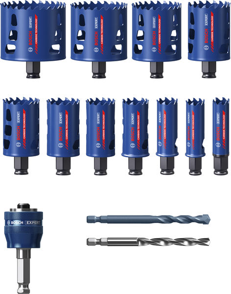 BOSCH EXPERT Multi Material Power Change Plus-Lochsägen-Set, 14-tlg. BOSCH EXPERT Multi Material Power Change Plus-Lochsägen-Set, 14-tlg.