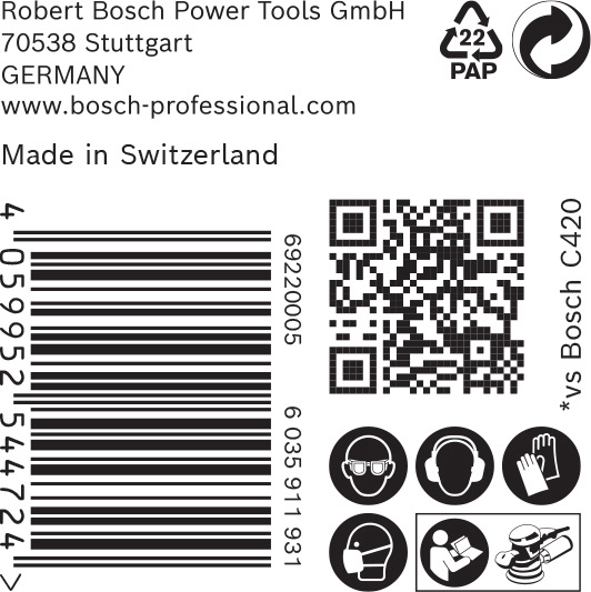 BOSCH EXPERT C470 Schleifscheibe, 125mm, K400, Multilochung, 50-tlg. BOSCH EXPERT C470 Schleifscheibe, 125mm, K400, Multilochung, 50-tlg.