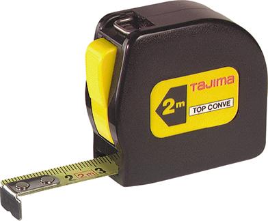 TAJIMA Taschenbandmaß TOP CONVE 2mx13mm gelb Tajima TAJIMA Taschenbandmaß TOP CONVE 2mx13mm gelb Tajima