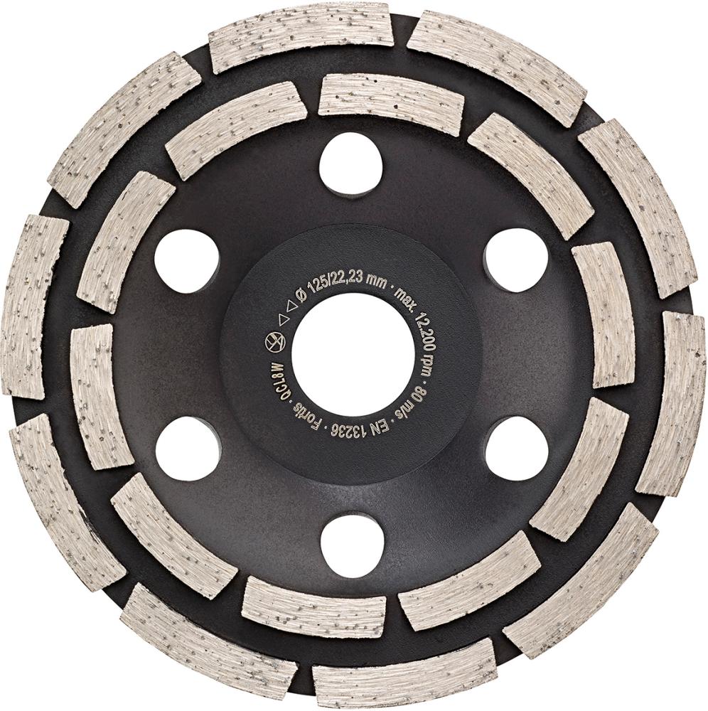 FORTIS Diamant-Schleifteller Power Duo Ø 125 mm 2-reihig Bohrung 22,2 mm FORTIS FORTIS Diamant-Schleifteller Power Duo Ø 125 mm 2-reihig Bohrung 22,2 mm FORTIS