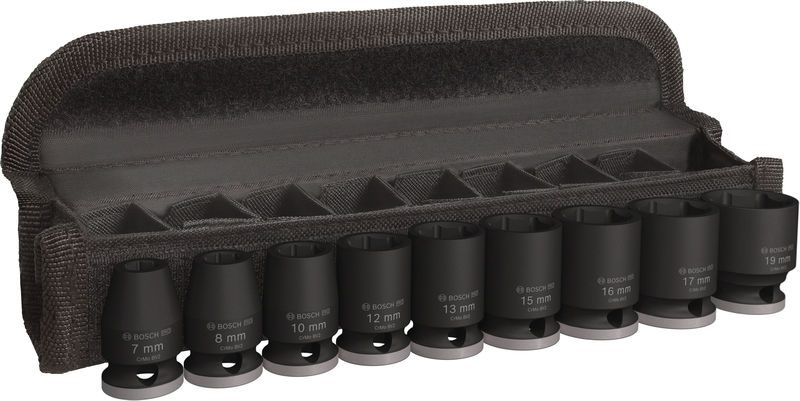 BOSCH PRO Impact Steckschlüsselsatz Set, 3/8", Standard, 9-tlg. BOSCH PRO Impact Steckschlüsselsatz Set, 3/8", Standard, 9-tlg.