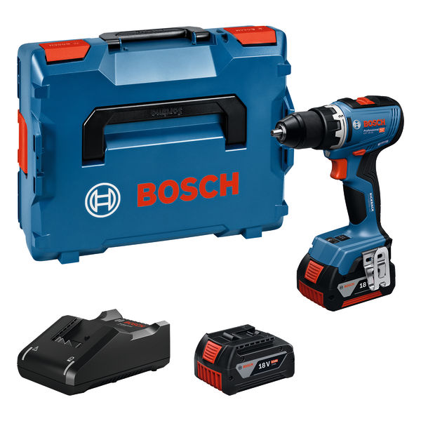 BOSCH Akku-Bohrschrauber GSR 18V-65, 2 x Akku GBA 18V 5.0Ah, L-BOXX 136 BOSCH Akku-Bohrschrauber GSR 18V-65, 2 x Akku GBA 18V 5.0Ah, L-BOXX 136