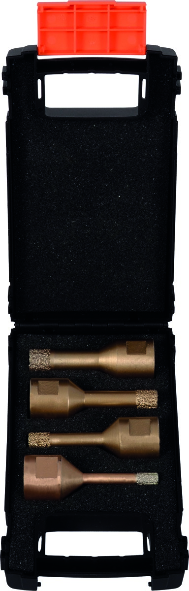 PROJAHN Satz Diamant Trockenbohrer 4-tlg. mit Wachs M14 Gewinde Schaft je 1 Stück: ø 6, 8, 10, 12 mm