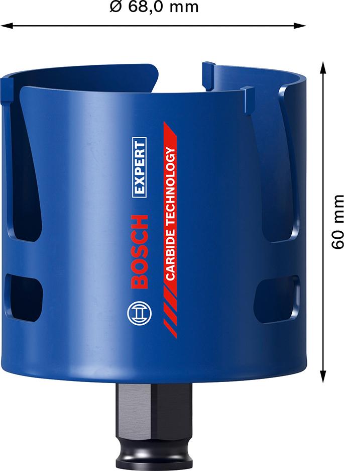 BOSCH EXPERT Construction Material Lochsäge, 68 x 60 mm