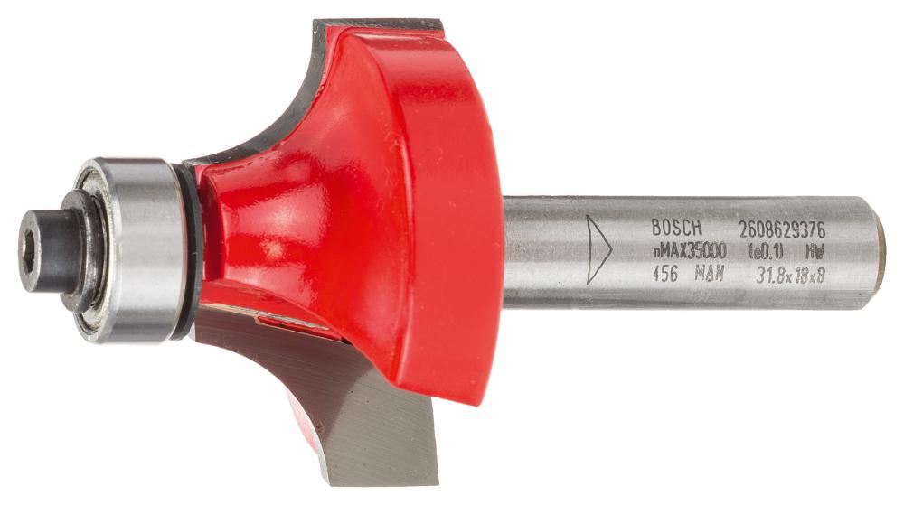 BOSCH Abrundfräser Expert for Wood, 8 mm, D 31,75 mm, R1 9,5 mm, L 18 mm, G 60 mm