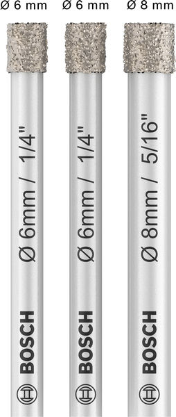 BOSCH PRO Ceramic dry Bohrer-Set, 6 x 66, 6 x 66, 8 x 66 mm, 3-tlg.