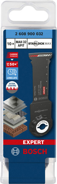 BOSCH EXPERT MultiMax MAII 32 APIT Blatt für Multifunktionswerkzeuge, 32 mm, 10 Stück