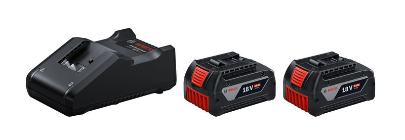 BOSCH Akku Starter-Set: 2 x GBA 18 Volt, 4.0 Ah und GAL 18V-40