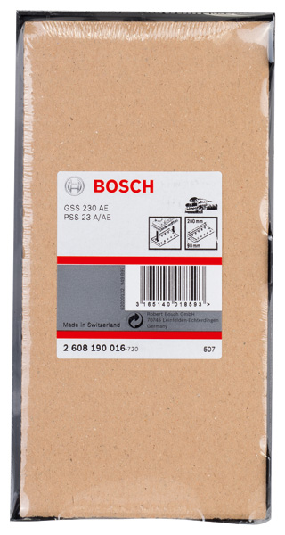 BOSCH Lochwerkzeug, für Schwingschleifer, 93 x 230 mm, Lochung 8