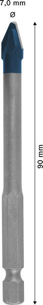 BOSCH EXPERT HEX-9 Hard Ceramic Bohrer, 7 x 90 mm