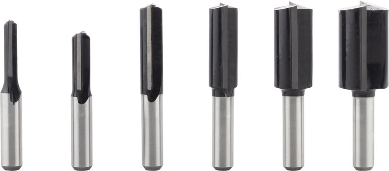 BOSCH PRO Nutfräser-Set, Schaft 8 mm, 6-tlg