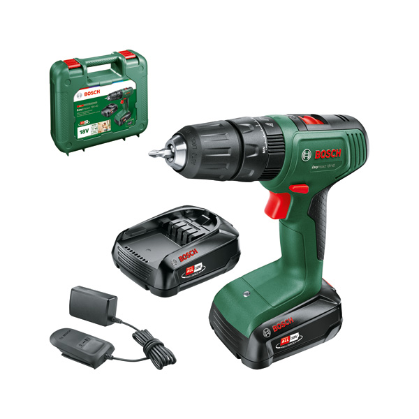 BOSCH Akku-Bohrschrauber EasyImpact 18V-40, 2 x Akku PBA 18V 2.0Ah BOSCH Akku-Bohrschrauber EasyImpact 18V-40, 2 x Akku PBA 18V 2.0Ah