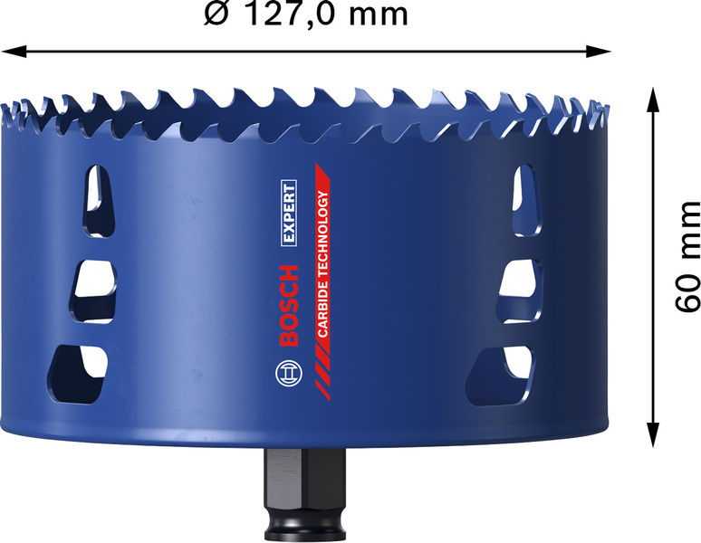 BOSCH EXPERT Multi Material Power Change Plus-Lochsäge, 127 x 60 mm BOSCH EXPERT Multi Material Power Change Plus-Lochsäge, 127 x 60 mm
