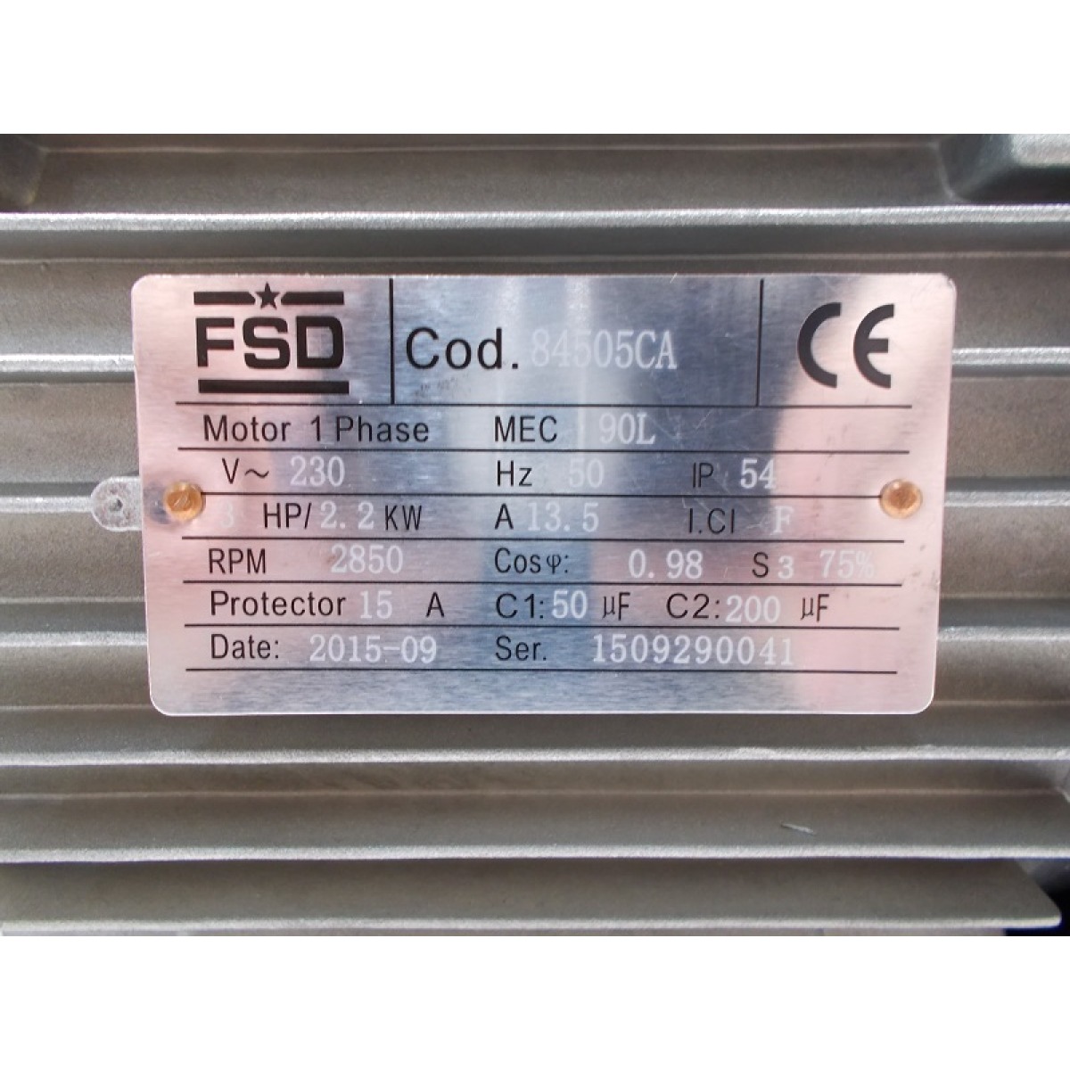 STÜRMER Motor 2,2kW / 90L B3 230/50 S3-75 Aircraft 84505CA